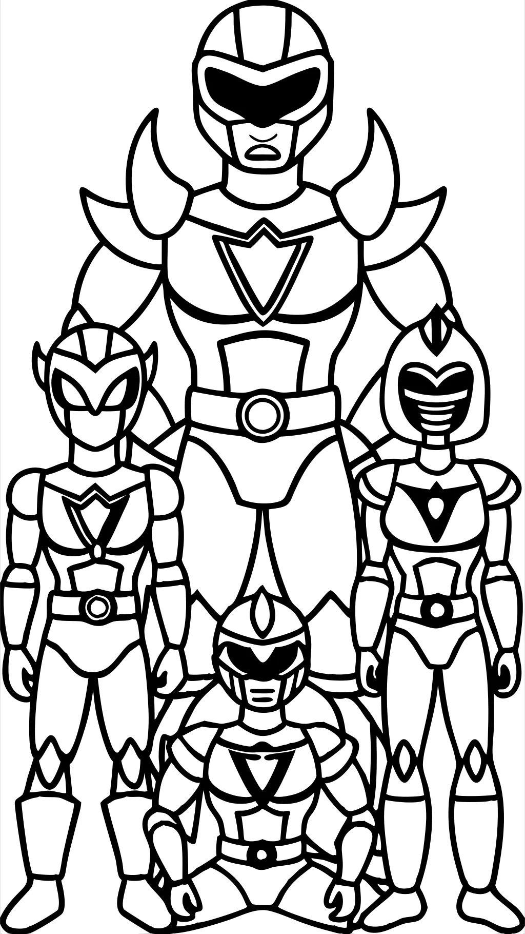 Página para colorear de Power Ranger